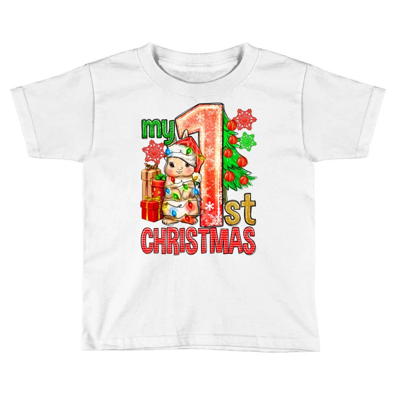 My First Christmas Rabbit Toddler T-shirt 3 My First Christmas Rabbit Toddler T-shirt