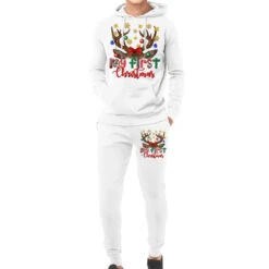 My First Christmas With Reindeer Hoodie & Jogger Set