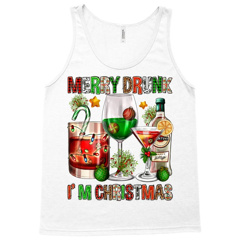 Merry Drunk I'm Christmas Tank Top 5 Merry Drunk I'm Christmas Tank Top - Image 3