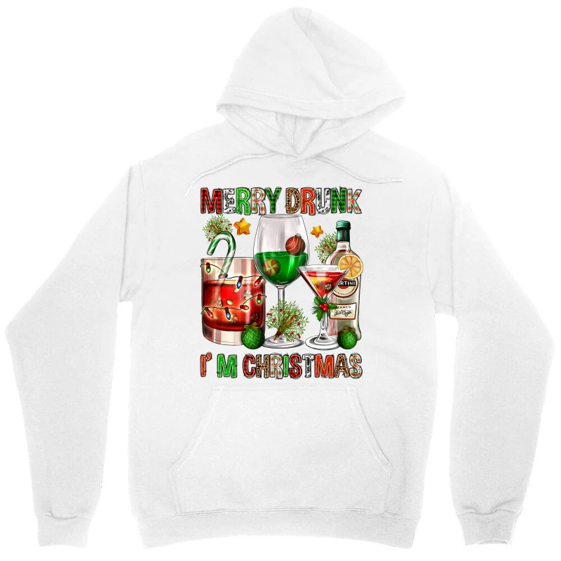 Merry Drunk I'm Christmas Unisex Hoodie 5 Merry Drunk I'm Christmas Unisex Hoodie - Image 3