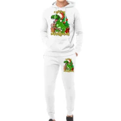 Merry Christmas T-Rex Hoodie & Jogger Set