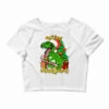 Merry Christmas T-Rex Crop Top 1 Merry Christmas T-Rex Crop Top -Noel Outfits Store pd.2526444830.87.25087000.s3.1 front white ffffff none x19y0 108 800x800 1