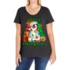 Merry Christmas Penguin Ladies Curvy T-Shirt -Noel Outfits Store pd.2526445081.116.25086999.s3.1 front black ffffff none x0y0 133 800x800 1