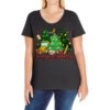 Merry Christmas School Bus Christmas Trees Ladies Curvy T-Shirt -Noel Outfits Store pd.2526445339.116.25086998.s3.1 front black ffffff none x0y0 133 800x800 1