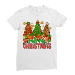 Merry Christmas And Christmas Trees Ladies Fitted T-Shirt -Noel Outfits Store pd.2526448883.36.25086982.s3.1 front white ffffff none x0y0 154 800x800 1