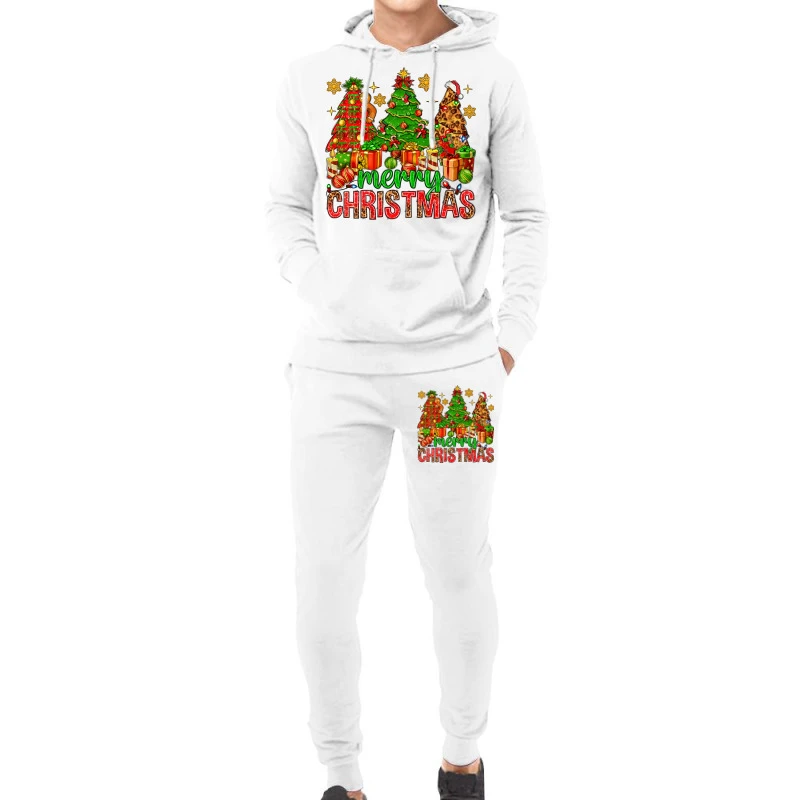 Merry Christmas And Christmas Trees Hoodie & Jogger Set 3 Merry Christmas And Christmas Trees Hoodie & Jogger Set