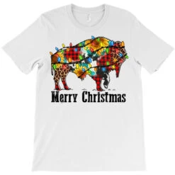 Merry Christmas Bison T-Shirt -Noel Outfits Store pd.2526453706.24.25086980.s3.1 front white ffffff none x0y0 180 800x800 1