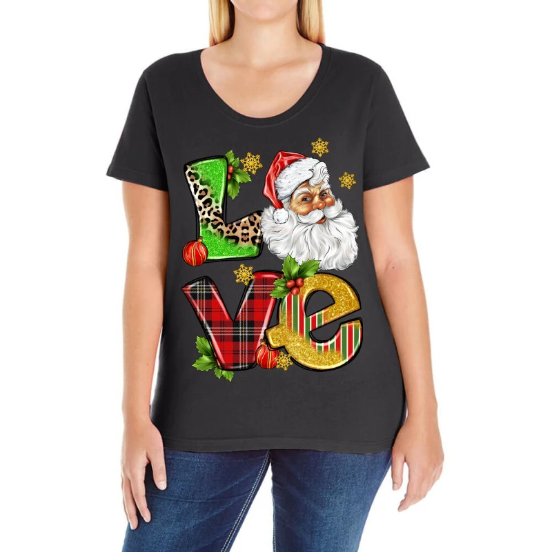 Love Christmas Ladies Curvy T-Shirt 3 Love Christmas Ladies Curvy T-Shirt