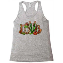 Love Christmas Elf Racerback Tank 9 Love Christmas Elf Racerback Tank -Noel Outfits Store pd.2526460416.45.25086969.s3.1 front grey ffffff none x0y0 144 800x800 1