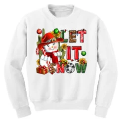 Let It Snow Christmas Youth Sweatshirt -Noel Outfits Store pd.2526461837.52.25086950.s3.1 front white ffffff none x0y0 169 800x800 1
