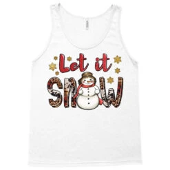 Let It Snow Christmas Snowman Tank Top -Noel Outfits Store pd.2526463062.30.25086879.s3.1 front white ffffff none x0y0 180 800x800 1