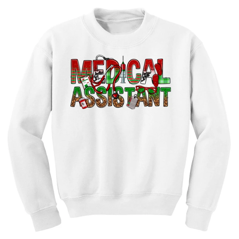 Medical Assistant Christmas Youth Sweatshirt 5 Medical Assistant Christmas Youth Sweatshirt - Image 3