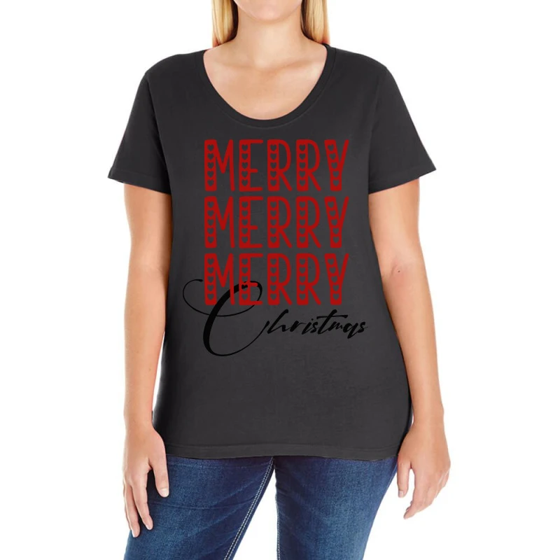 Merry Christmas,happy New Year Ladies Curvy T-Shirt 3 Merry Christmas,happy New Year Ladies Curvy T-Shirt