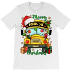 Merry Christmas School Bus And Gift Boxes T-Shirt -Noel Outfits Store pd.2526561213.24.25093314.s3.1 front white ffffff none x0y0 180 800x800 1