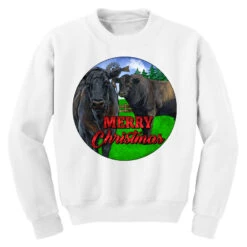 Black Angus Cattle And Bull Merry Christmas Youth Sweatshirt -Noel Outfits Store pd.2526590601.52.25093930.s3.1 front white ffffff none x0y0 169 800x800 1