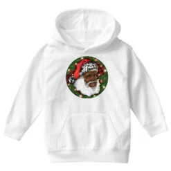 African American Santa Christmas Youth Hoodie -Noel Outfits Store pd.2526590852.53.25093934.s3.1 front white ffffff none x7y0 99 800x800 1
