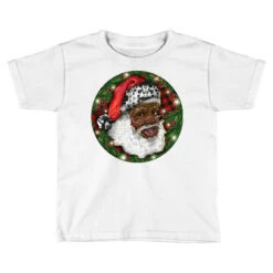 African American Santa Christmas Toddler T-shirt