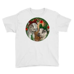 Baby Goats Christmas Youth Tee -Noel Outfits Store pd.2526594311.37.25093970.s3.1 front white ffffff none x0y0 129 800x800 1