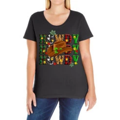 Howdy Howdy Howdy Christmas Ladies Curvy T-Shirt