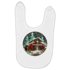 Barn Christmas Baby Bibs