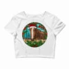 Brown Horse Christmas Crop Top