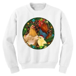 Christmas Chick Family Youth Sweatshirt -Noel Outfits Store pd.2526673927.52.25095079.s3.1 front white ffffff none x0y0 169 800x800 1
