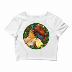 Christmas Chick Family Crop Top
