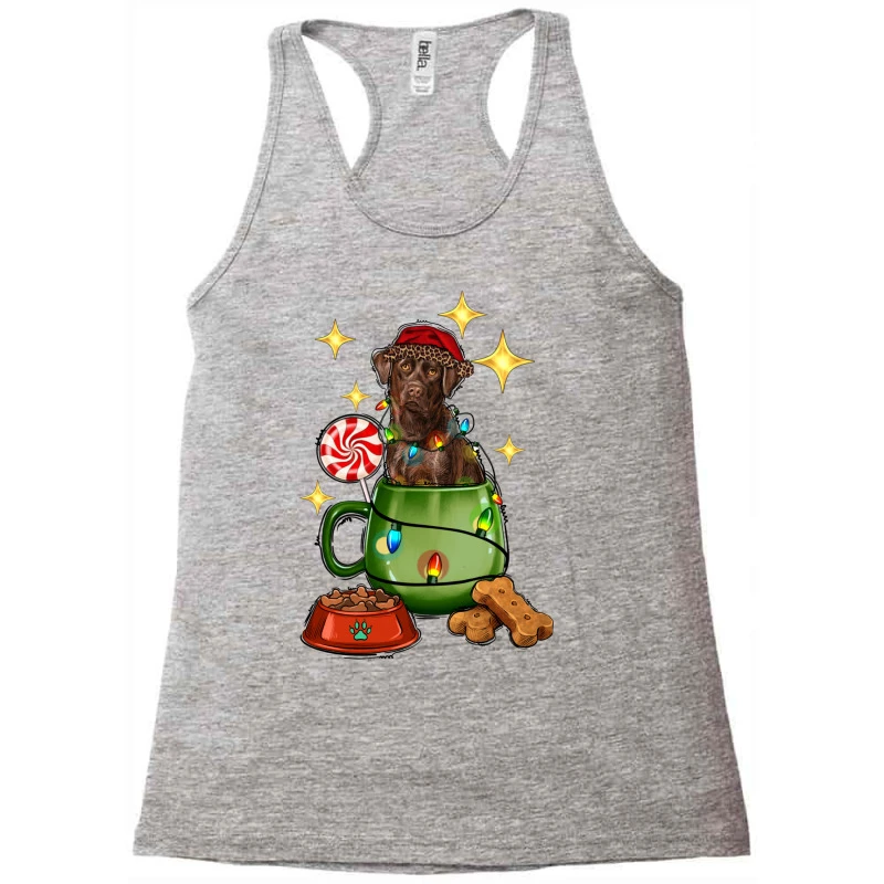 Christmas Coffee Cup With Labrador Racerback Tank 5 Christmas Coffee Cup With Labrador Racerback Tank - Image 3