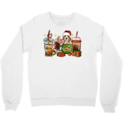 Christmas Coffee Cups With Beagle Crewneck Sweatshirt -Noel Outfits Store pd.2526682052.32.25095154.s3.1 front white ffffff none x0y0 124 800x800 1