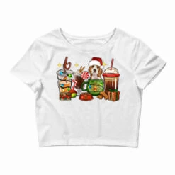 Christmas Coffee Cups With Beagle Crop Top