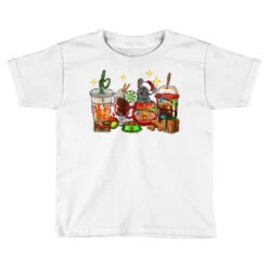 Christmas Coffee Cups With French Bulldog Toddler T-shirt