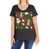 Pharmacy Christmas Seamless Digital Paper Ladies Curvy T-Shirt -Noel Outfits Store pd.2526691530.116.25095023.s3.2 front black ffffff none x0y0 133 800x800 1