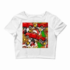 Christmas Truck Seamless Digital Paper Crop Top