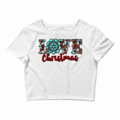 Western Gemstone Christmas Love Crop Top