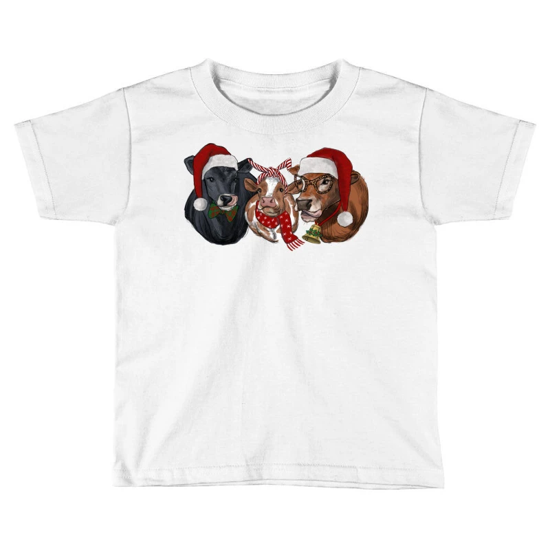 Christmas Cows Toddler T-shirt 3 Christmas Cows Toddler T-shirt