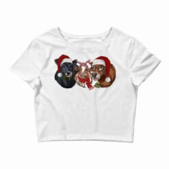 Christmas Cows Crop Top