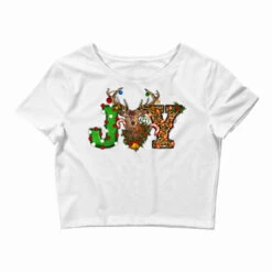 Christmas Joy Reindeer Crop Top