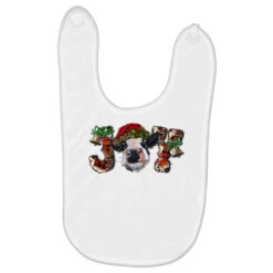 Christmas Joy Heifer Cow Baby Bibs
