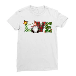 Christmas Love Gnome Ladies Fitted T-Shirt -Noel Outfits Store pd.2526697661.36.25095210.s3.1 front white ffffff none x0y0 154 800x800 1