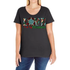 Christmas Love Windmill Ladies Curvy T-Shirt