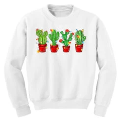 Christmas Cactuses Youth Sweatshirt -Noel Outfits Store pd.2526704488.52.25093800.s3.1 front white ffffff none x0y0 169 800x800 1