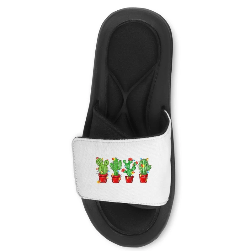 Christmas Cactuses Slide Sandal 4 Christmas Cactuses Slide Sandal - Image 2