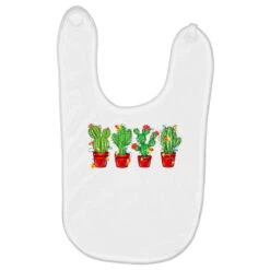 Christmas Cactuses Baby Bibs