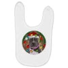 Christmas Pitbull Baby Bibs
