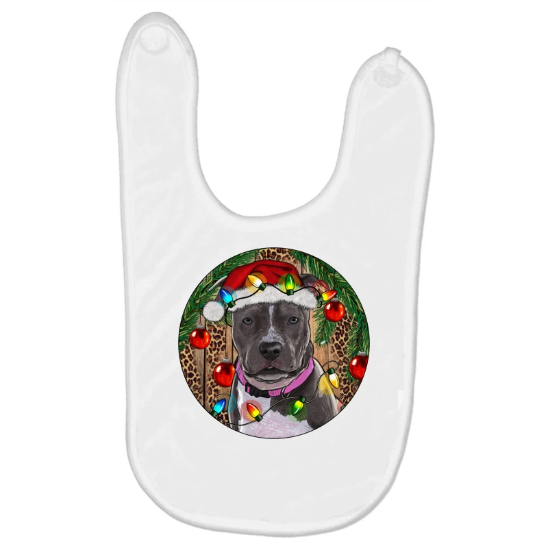 Christmas Pitbull Baby Bibs 3 Christmas Pitbull Baby Bibs