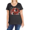 Christmas Plaid Cowhide Pattern Background Ladies Curvy T-Shirt -Noel Outfits Store pd.2526705481.116.25095319.s3.1 front black ffffff none x0y0 133 800x800 1