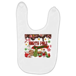 North Pole Hot Chocolate Christmas Baby Bibs