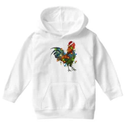 Christmas Lights Rooster Youth Hoodie -Noel Outfits Store pd.2526708343.53.25095346.s3.1 front white ffffff none x14y0 85 800x800 1