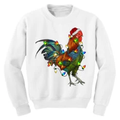 Christmas Lights Rooster Youth Sweatshirt 9 Christmas Lights Rooster Youth Sweatshirt -Noel Outfits Store pd.2526708347.52.25095346.s3.1 front white ffffff none x0y0 169 800x800 1