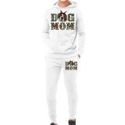 Western Christmas Dog Mom St Bernard Hoodie & Jogger Set